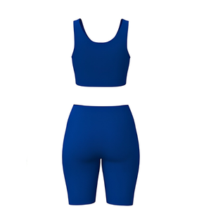 Women's Casual Yoga Outfit Set 2-Piece Seamless Ribbed Spandex/Polyester High Waist Quick Dry Breathable Colored Digital