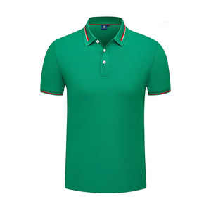 Camiseta de algodón de golf deportiva informal de gran tamaño de punto, polos de algodón de talla grande para hombre - Product Image 4