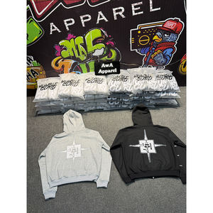 Sudadera con Capucha de Invierno para Hombre, con Cierre Completo, Transpirable, de Secado Rápido, Diseño Desgastado, 100% Algodón, Alta Calidad, Estilo Urbano - Product Image 2