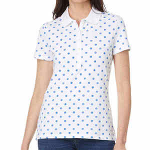 Nouvelle mode pour femmes motif solide à manches courtes pour T-Shirt Polo décontracté blanc Golf Tennis pour Polo pour dames et filles - Product Image 1