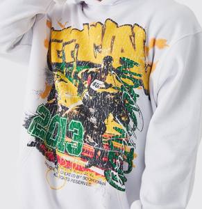 เสื้อสเวตเตอร์มีฮู้ดสำหรับผู้ชายพิมพ์ลาย Dtf เปิดไหล่ผ้าฝ้าย - Product Image 6