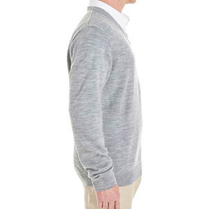 Pull d'hiver pour homme en polaire polyester/coton 400 g/m², col en V, séchage rapide et écologique - Product Image 3