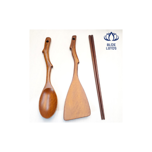 Meilleures ventes : Service de table en fonte laquée BLUE LOTUS avec cuillère, fourchette, couteau, baguettes, compatible lave-vaisselle, du Vietnam 2026 - Product Image 1