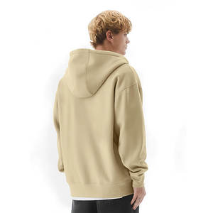 Sweats à capuche zippés surdimensionnés pour hommes avec conception d'épaule tombante et tissu lourd pour Streetwear Casual Men Oversized Zipper Hoodies - Product Image 3