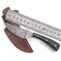 Pisau Survival Baja Damaskus 192 Lapis Laris Manis, Dapat Dikustomisasi OEM, Buatan Tangan, Pedang Bushcraft untuk Berkemah, Gagang Micarta