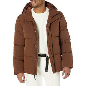 Haut de gamme hommes bulle doudoune chaud imperméable manteau d'hiver avec capuche étiquette personnalisée usine en gros - Product Image 4