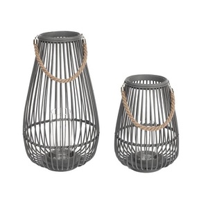 <b>Set</b> Of 2 Different Sizes <b>Lantern</b> Premium Quality Customized Shape Galvanized <b>Lantern</b> For Home Decor Accessories - Product Image 6