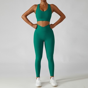 Comprar ropa de gimnasio Fitness Yoga ropa deportiva Jogging trajes otra ropa deportiva conjuntos de chándal de secado rápido para mujer 2026 - Product Image 2