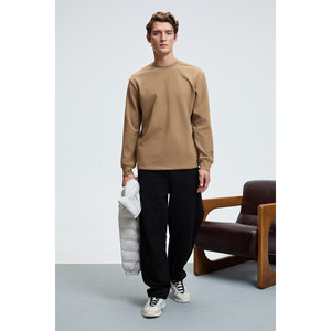 Sweat-shirt à col rond pour homme GRIMELANGE EDMUND avec ourlet imprimé et fermeture élastique - Product Image 3
