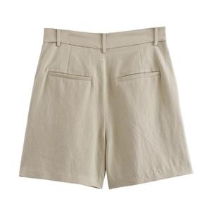 Ensemble deux pièces d'été pour femmes décontracté couleur unie gilet veste et short femme élégante rue deux pièces tenue - Product Image 6