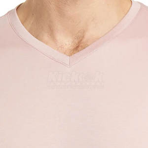 Camisetas Modernas con Cuello en V para Hombre, 100% Algodón, Tela Transpirable, Ropa Casual, Estilo Veraniego para Uso Diario - Product Image 4