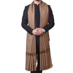 Chal de Invierno para Hombre en Oferta, Hecho a Medida con Logotipo Impreso, Transpirable, Diseño Sólido, Bufanda Étnica Moderna con Bordado de Pakistán - Product Image 2