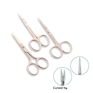 Tijeras profesionales hechas a mano con bordes afilados que ofrecen precisión en cada corte para dar forma al vello facial y recortar las cejas. - Product Image 2