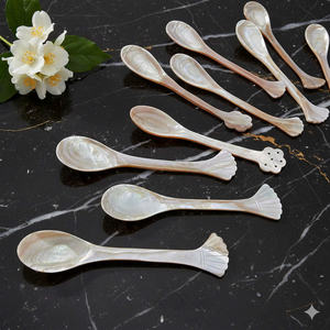 Polished Natural Mother of Pearl Caviar Spoons <b>Small</b> Shell Spoon Bulk Personalized <b>Wedding</b> Favor <b>Gift</b> Spoons Kitchen Supplies - Product Image 4