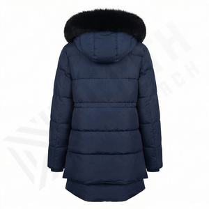 Parka à capuche pour homme, respirante, doublée en coton et polaire, avec doublure matelassée en nylon, imprimée, thermique, pour l'extérieur et formelle - Product Image 2