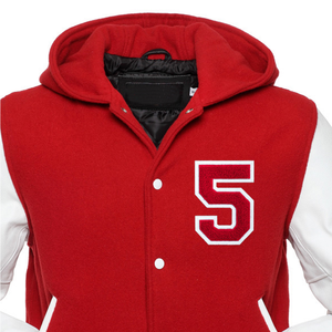 Veste universitaire d'hiver haut de gamme avec support High Street Baseball Letterman Jacket Polyester/Coton Veste d'université de qualité supérieure - Product Image 6