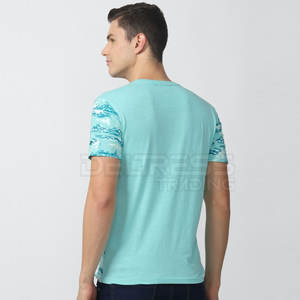 2025 camiseta transpirable de secado rápido de algodón/fibra de bambú de alta calidad para hombres, logotipo personalizado, envío directo blanco, última ropa personalizada - Product Image 4