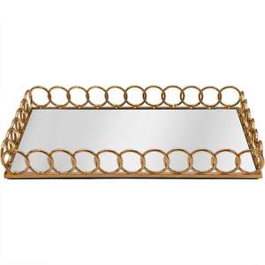 Top Quality Metal Rectangle Shaped Glass <b>Mirror</b> Serving <b>Tray</b> Brass Glass <b>Tray</b> Design in Bulk Storage for Wedding Accessories - Product Image 2