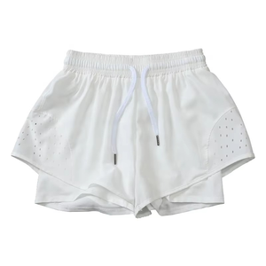 Pantalones cortos de cintura alta con bolsillos de doble capa para mujer Pantalones cortos de verano para gimnasio para mujer - Product Image 6