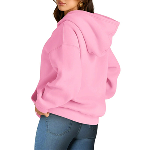 Ensemble de sweat-shirts à capuche décontractés pour femmes, en molleton de coton 240g, anti-boulochage, écologiques, de haute qualité - Product Image 2