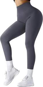 Conjuntos de entrenamiento informales de 3 piezas de color gris para mujer, mallas de levantamiento de glúteos con Sujetador deportivo transpirable de alto impacto y pantalones cortos de gimnasio - Product Image 5
