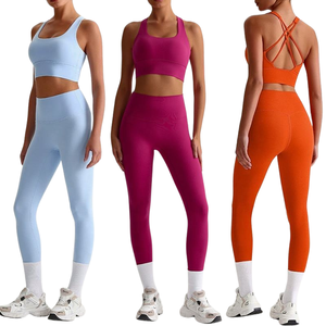 Ensemble de yoga 2 pièces Ensemble de soutien-gorge de sport à bretelles Vêtements de gymnastique Ensembles d'entraînement pour femmes - Product Image 6