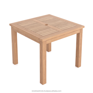 Mesa de exterior, 36x33x46 cm, hecha de madera de teca antigua de alta calidad a un precio asequible - Product Image 1