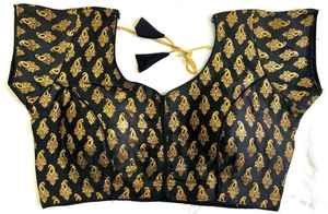 เสื้อผ้าไหมบานาราซี เสื้อเปิดด้านหน้า ไม่มีตะขอ เสื้อคอกลม - Product Image 6