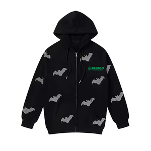 Sweat à capuche personnalisé en gros, 100% coton molletonné/éponge française, pour hommes grandes tailles, séchage rapide, respirant, sweat à capuche sur mesure - Product Image 6