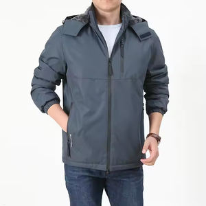 Veste universitaire élégante en satin pour hommes, fermeture à la ceinture, conception cargo imperméable, dernier style de rue pour la moto d'hiver - Product Image 5