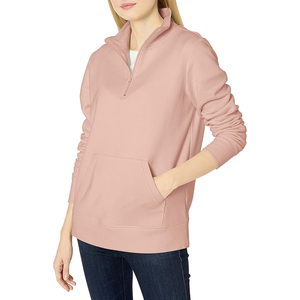 Jersey de gran tamaño, trajes de otoño para mujer, cuello alto, media cremallera, sudaderas, chaquetas de lana, Tops, ropa de moda de invierno 2024 - Product Image 1