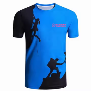 เสื้อยืดพิมพ์ลายดิจิทัลสำหรับผู้ชาย ผ้าฝ้าย 100% เสื้อเปล่าสำหรับโฆษณา สั่งทำได้ตามต้องการ โปรโมชั่น เสื้อทรงหลวม คอโอ ไหล่ตก เป็นมิตรกับสิ่งแวดล้อม - Product Image 2