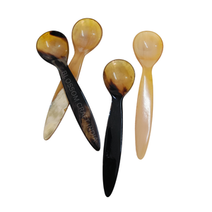 Cuillère à thé en corne de buffle et cuillère à soupe en corne de vache de qualité exclusive pour la soupe et le bouillon servant à manger et le petit-déjeuner au meilleur prix - Product Image 3