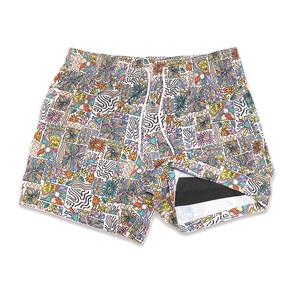 Short de gymnastique pour hommes 90 Polyester 10 Spandex Compression 5 pouces à séchage rapide avec doublure Short de course d'entraînement 2 en 1 Short de gymnastique pour hommes - Product Image 1