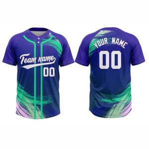Jersey de béisbol y softbol personalizado de alta calidad, Jersey deportivo bordado de tela transpirable, conjuntos de verano, tendencia, precio al por mayor - Product Image 1