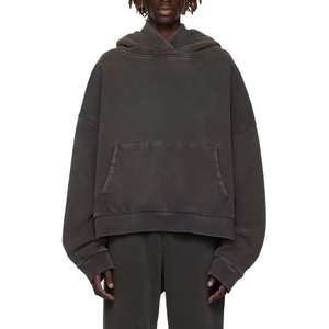 2025 Factory wholesale custom logo blank <b>hoodies</b> <b>plain</b> <b>Hoodies</b> men for printings 380 GSM 100% Cotton Premium Fabric Men's Wear - Product Image 6