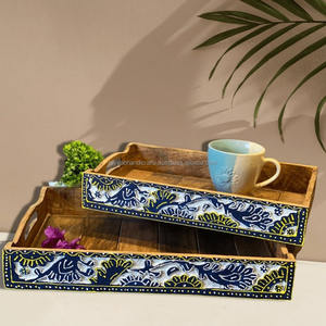 Plateau de service en bois personnalisé avec art incroyable pour une utilisation quotidienne à la maison ou au bureau. - Product Image 4