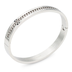 Bracciale da Uomo in Acciaio Inossidabile Placcato Oro 8mm BS602 Cina - Product Image 1
