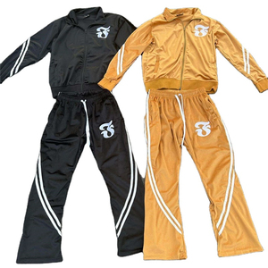 Ensemble survêtement coupe-vent personnalisé deux pièces, veste zippée, survêtement en nylon, survêtement zippé, survêtement coupe-vent - Product Image 1