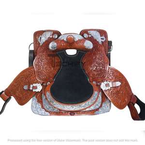 Selle Western Wade marron personnalisée de qualité supérieure pour les courses de barils selle équestre durable pour usage professionnel - Product Image 2