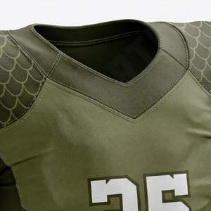 Nouveauté : Tenue d'équipe de football américain, uniforme de football américain, taille plus, polyester, twill, haute qualité, manches longues, performance adulte - Product Image 4