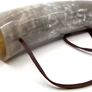 Soufflant Cornes Artisanat Décoration pour Viking Poli Style Noël Occasion par croissant artisanat - Product Image 1