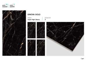 Carreaux de sol en porcelaine super noir à haute brillance 600x1200mm Carreaux polis modernes pour des intérieurs élégants - Product Image 3