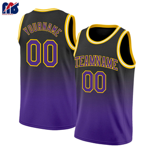 Personnalisable 100% Polyester Réversible Basketball Jersey Respirant Léger Durable Formation Uniforme Basketball Basketball - Product Image 5