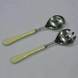 Antique Color Polished Wooden Salad Server with Resin Handle Kitchen Accessories <b>Home</b> and Kitchen Kitchen <b>Gadgets</b> - Product Image 5