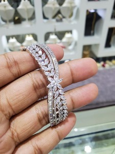 Bracelet en diamant Moissanite en forme de marquise entièrement blanc Beau Bracelet Bijoux personnalisés Meilleur cadeau pour les femmes - Product Image 2