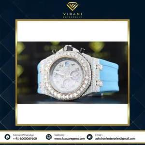 Suministro directo de fábrica Configuración automática elegante Iced Out Diamond Relojes para hombre disponibles a un precio asequible - Product Image 2