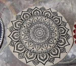 Machine Made Floral Printed <b>Jute</b> Braid <b>Rugs</b> and Carpets-Eco Friendly & PET Friendly - Product Image 2