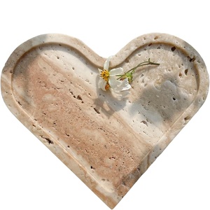 Bandeja ondulada de mármol travertino, diseño ondulado, placa decorativa Catchall para boda, plato de tocador de piedra Natural, portavelas, joyería - Product Image 3