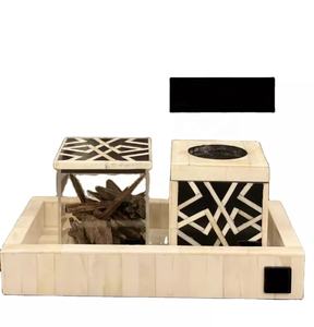 ชุดกล่องใส่ธูปหอมและของขวัญสไตล์อาหรับทำจากเรซิ่นทำมือกล่องเก็บของสำหรับบ้านและกลิ่นหอม - Product Image 4